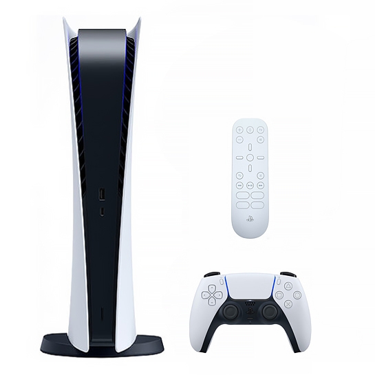 Ігрова приставка Sony PlayStation 5 Digital Edition + Sony Media Remote - ціна, характеристики, відгуки, розстрочка, фото 1