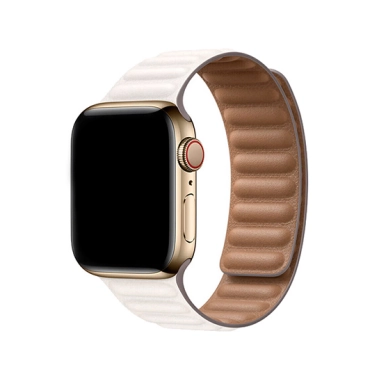 Ремешок Apple Leather Link for Apple Watch 38mm/40mm Chalk - S/M - цена, характеристики, отзывы, рассрочка, фото 1