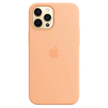 Чохол Apple Silicone Case with MagSafe for iPhone 12 Pro Max Cantaloupe - цена, характеристики, отзывы, рассрочка, фото 1