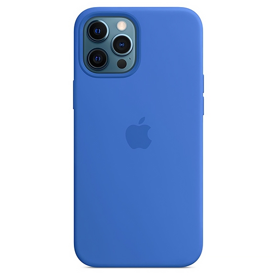 Чехол Apple Silicone Case with MagSafe for iPhone 12 Pro Max Capri Blue - цена, характеристики, отзывы, рассрочка, фото 1