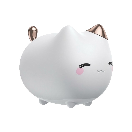Лампа Baseus Cute Series Kitty Silicone Night Light White - ціна, характеристики, відгуки, розстрочка, фото 2