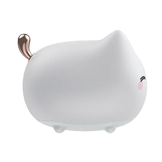 Лампа Baseus Cute Series Kitty Silicone Night Light White - ціна, характеристики, відгуки, розстрочка, фото 3