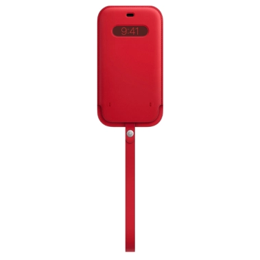 Чохол Apple Leather Sleeve with MagSafe for iPhone 12 Pro Max (PRODUCT)RED - цена, характеристики, отзывы, рассрочка, фото 1