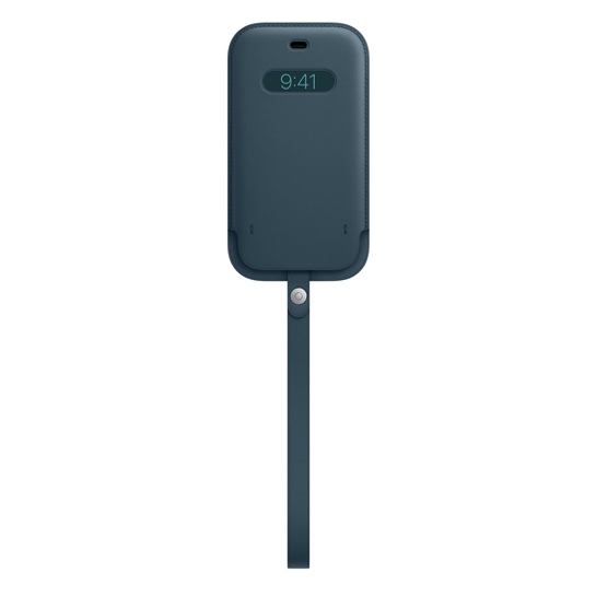 Чехол Apple Leather Sleeve with MagSafe for iPhone 12/12 Pro Baltic Blue - цена, характеристики, отзывы, рассрочка, фото 1