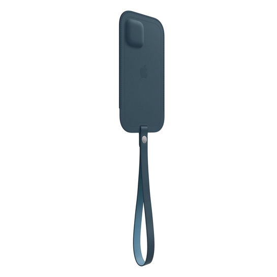 Чехол Apple Leather Sleeve with MagSafe for iPhone 12/12 Pro Baltic Blue - цена, характеристики, отзывы, рассрочка, фото 2