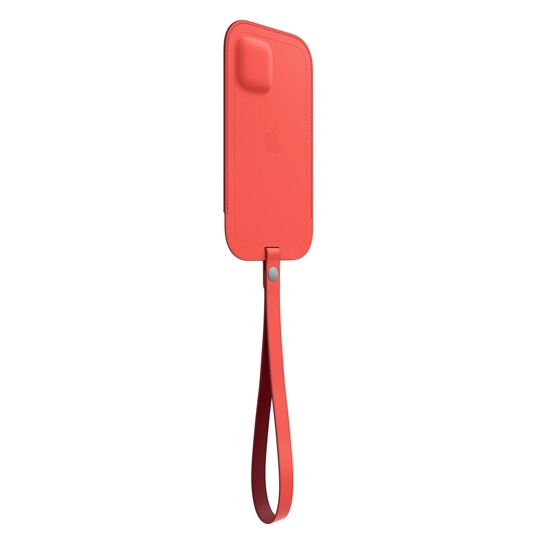 Чехол Apple Leather Sleeve with MagSafe for iPhone 12 Pro Pink Citrus - цена, характеристики, отзывы, рассрочка, фото 2
