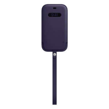 Чохол Apple Leather Sleeve with MagSafe for iPhone 12 Pro Deep Violet - цена, характеристики, отзывы, рассрочка, фото 1