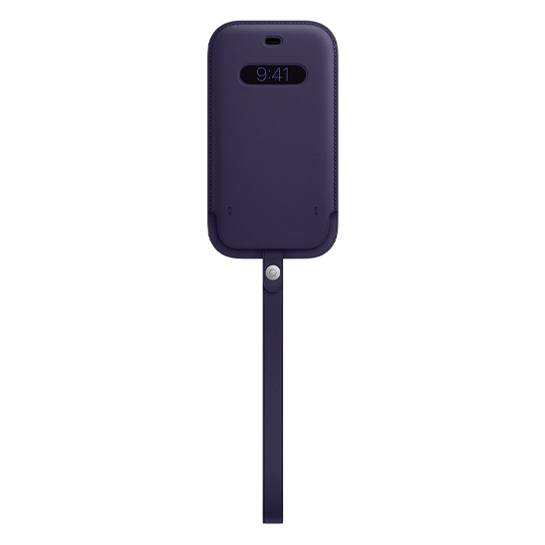 Чехол Apple Leather Sleeve with MagSafe for iPhone 12 Pro Deep Violet - цена, характеристики, отзывы, рассрочка, фото 1