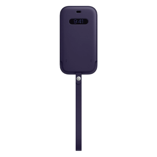 Чехол Apple Leather Sleeve with MagSafe for iPhone 12 Pro Deep Violet