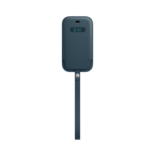 Чехол Apple Leather Sleeve with MagSafe for iPhone 12 mini Baltic Blue - цена, характеристики, отзывы, рассрочка, фото 1
