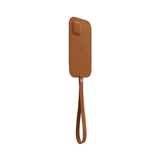 Чехол Apple Leather Sleeve with MagSafe for iPhone 12 mini Saddle Brown - цена, характеристики, отзывы, рассрочка, фото 2