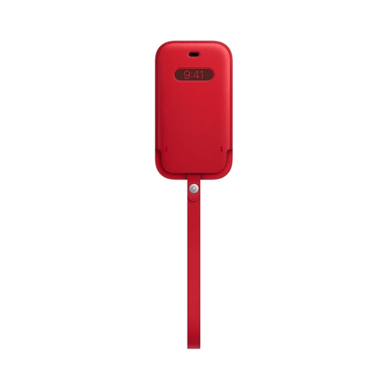 Чохол Apple Leather Sleeve with MagSafe for iPhone 12 mini (PRODUCT)RED - ціна, характеристики, відгуки, розстрочка, фото 1