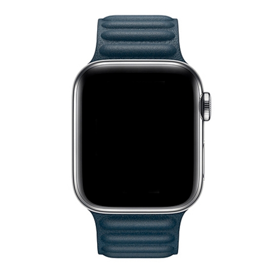Ремешок Apple Leather Link for Apple Watch 42mm/44mm Baltic Blue - M/L - цена, характеристики, отзывы, рассрочка, фото 2