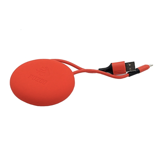 Кабель Puzoo Sport Anti-Winding Lightning to USB Cable 1m Red - ціна, характеристики, відгуки, розстрочка, фото 2