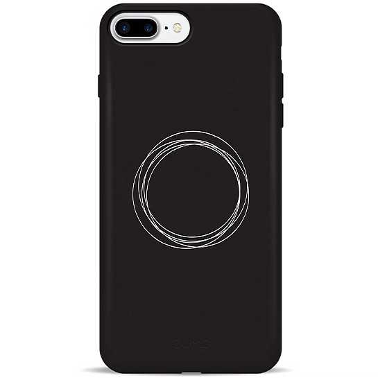 Чехол Pump Silicone Minimalistic Case for iPhone 8 Plus/7 Plus Circles on Dark #