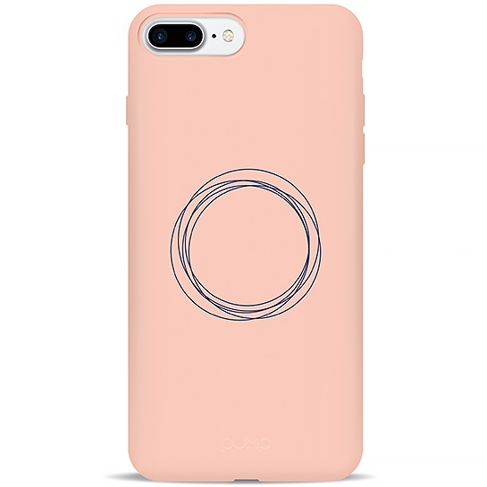Чохол Pump Silicone Minimalistic Case for iPhone 8 Plus/7 Plus Circles on Light # - ціна, характеристики, відгуки, розстрочка, фото 1