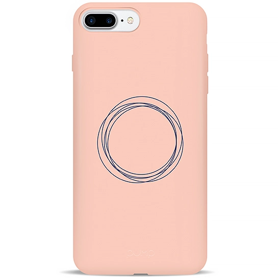 Чохол Pump Silicone Minimalistic Case for iPhone 8 Plus/7 Plus Circles on Light #