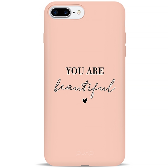 Чехол Pump Silicone Minimalistic Case for iPhone 8 Plus/7 Plus You Are Beautiful # - цена, характеристики, отзывы, рассрочка, фото 1