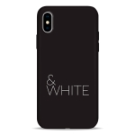Чехол Pump Silicone Minimalistic Case for iPhone X/XS Black&White #
