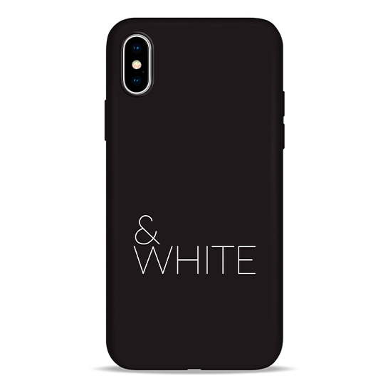 Чехол Pump Silicone Minimalistic Case for iPhone X/XS Black&White # - цена, характеристики, отзывы, рассрочка, фото 1