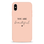 Чохол Pump Silicone Minimalistic Case for iPhone X/XS You Are Beautifull #