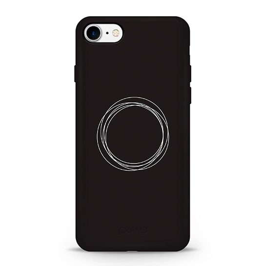 Чехол Pump Silicone Minimalistic Case for iPhone SE2/8/7 Circles on Dark # - цена, характеристики, отзывы, рассрочка, фото 1