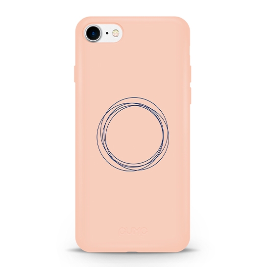 Чехол Pump Silicone Minimalistic Case for iPhone SE2/8/7 Circles on Light # - цена, характеристики, отзывы, рассрочка, фото 1