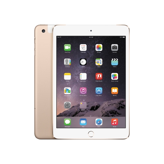 Планшет Apple iPad mini 3 Retina 128Gb Wi-Fi + 4G Gold - ціна, характеристики, відгуки, розстрочка, фото 1