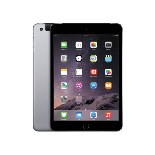 Планшет Apple iPad mini 3 Retina 128Gb Wi-Fi + 4G Space Gray - ціна, характеристики, відгуки, розстрочка, фото 1
