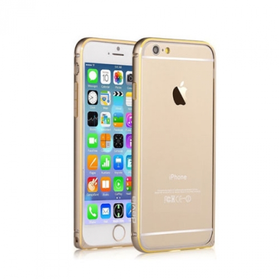 Чехол Devia Buckle Curve Bumper for iPhone 6/6S Champange Gold * - цена, характеристики, отзывы, рассрочка, фото 1