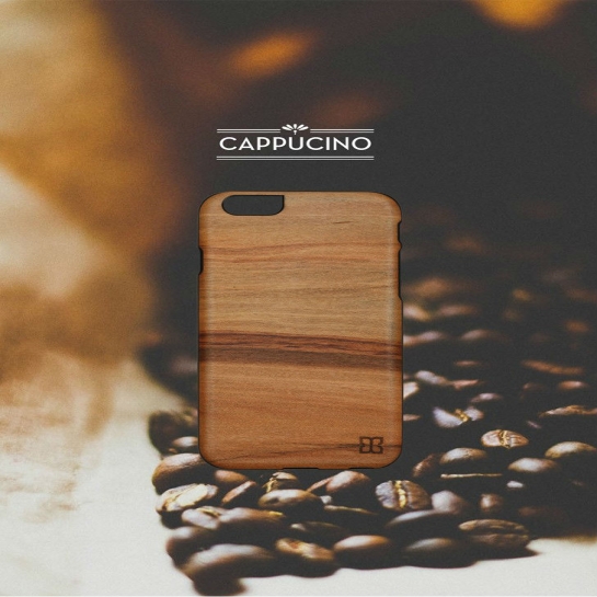 Чехол Mannwood Case Wood Cappucino/Black for iPhone 6/6S - цена, характеристики, отзывы, рассрочка, фото 2