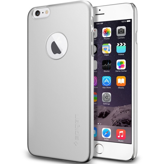Чохол SGP Case Thin Fit A Satin Silver for iPhone 6 Plus * - ціна, характеристики, відгуки, розстрочка, фото 1