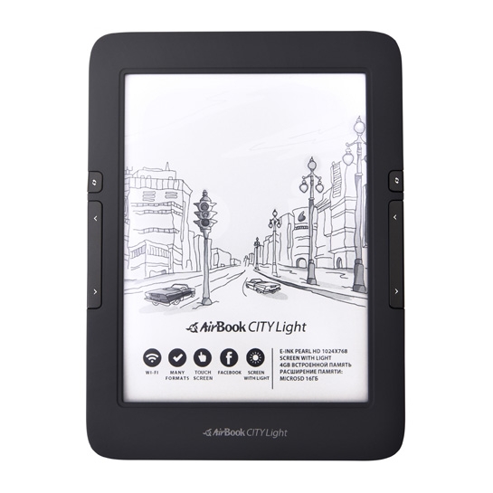 Електронна книга AirBook City Light Touch - ціна, характеристики, відгуки, розстрочка, фото 1