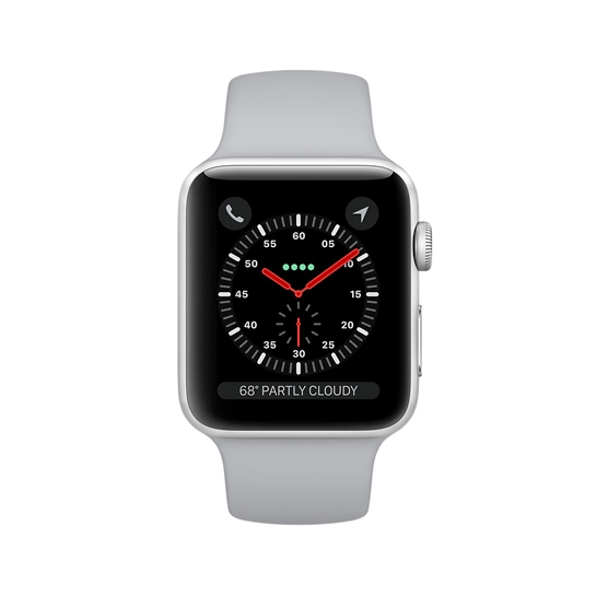 Смарт Годинник Apple Watch Series 3 + LTE 38mm Silver Aluminum Case with Fog Sport Band - ціна, характеристики, відгуки, розстрочка, фото 2