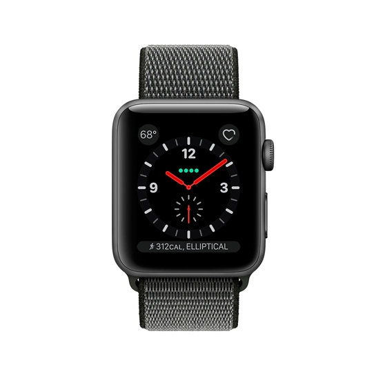 Смарт Часы Apple Watch Series 3 + LTE 38mm Space Gray Aluminum Case with Dark Olive Sport Band - цена, характеристики, отзывы, рассрочка, фото 2