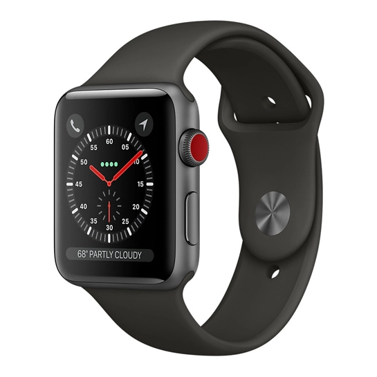 Смарт Часы Apple Watch Series 3 + LTE 42mm Space Gray Aluminum Case with Gray Sport Band