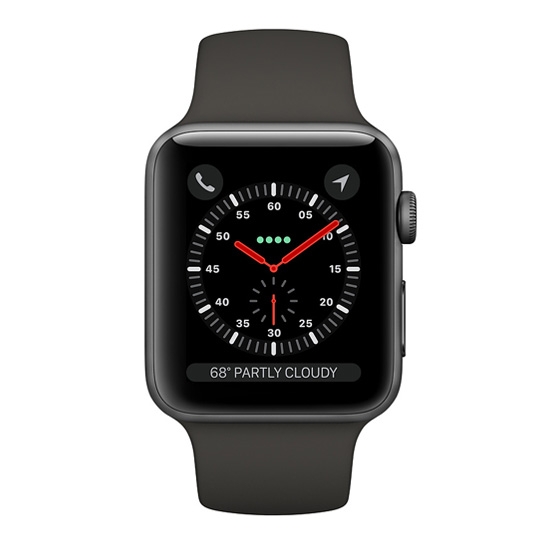 Смарт Годинник Apple Watch Series 3 + LTE 42mm Space Gray Aluminum Case with Gray Sport Band - ціна, характеристики, відгуки, розстрочка, фото 2