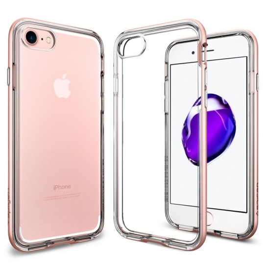 Чехол SGP Case Neo Hybrid Crystal Rose Gold for iPhone 8/7* - цена, характеристики, отзывы, рассрочка, фото 2