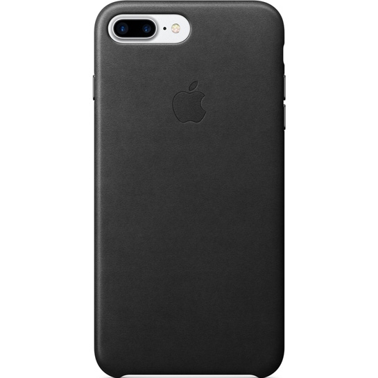 Чохол Apple Leather Case for iPhone 8 Plus/7 Plus Black* - ціна, характеристики, відгуки, розстрочка, фото 1