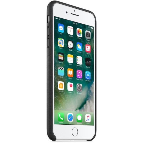Чохол Apple Leather Case for iPhone 8 Plus/7 Plus Black* - ціна, характеристики, відгуки, розстрочка, фото 2