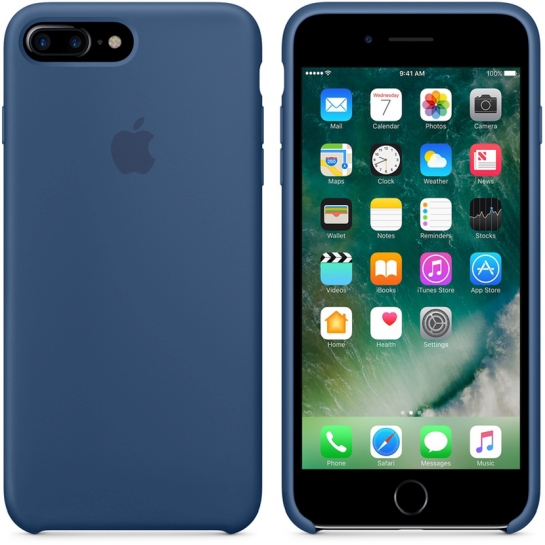 Чехол Apple Silicone Case for iPhone 8 Plus/7 Plus Ocean Blue - цена, характеристики, отзывы, рассрочка, фото 2