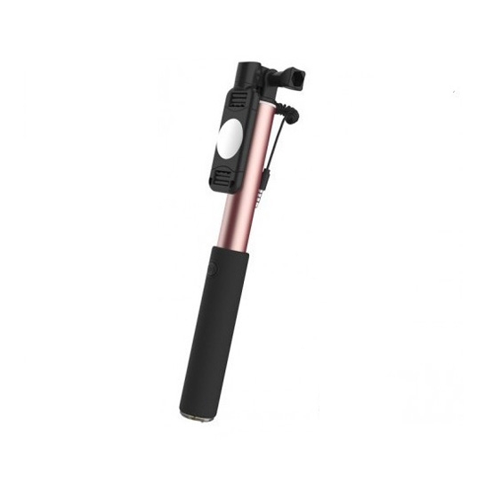Палиця для селфі Rock Selfie Stick II & Mirror with Aux Rose Gold* - ціна, характеристики, відгуки, розстрочка, фото 1