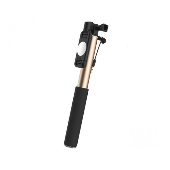 Палиця для селфі Rock Selfie Stick II & Mirror with Aux Gold* - ціна, характеристики, відгуки, розстрочка, фото 1