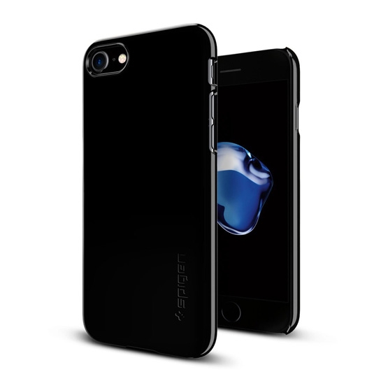 Чохол SGP Case Thin Fit Jet Black for iPhone 8/7* - ціна, характеристики, відгуки, розстрочка, фото 1