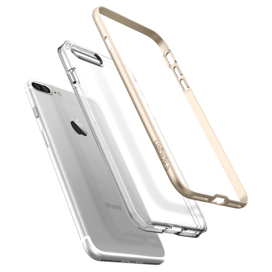 Чехол SGP Case Neo Hybrid Crystal Champagne Gold for iPhone 8 Plus/7 Plus* - цена, характеристики, отзывы, рассрочка, фото 8
