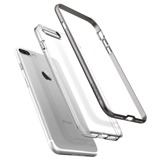 Чохол SGP Case Neo Hybrid Crystal Gun Metal for iPhone 8 Plus/7 Plus* - ціна, характеристики, відгуки, розстрочка, фото 7