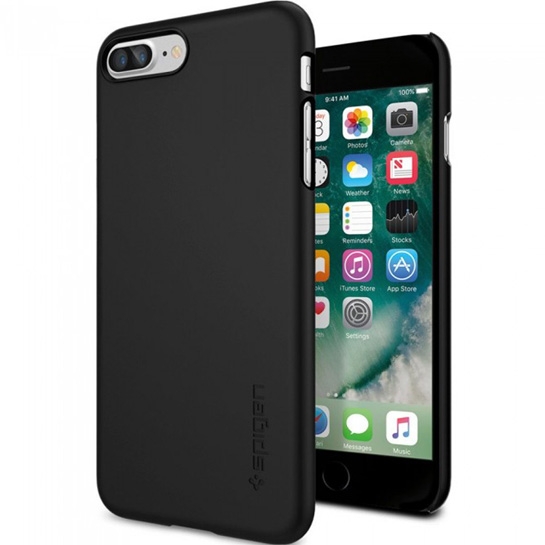 Чохол SGP Case Thin Fit Black for iPhone 8 Plus/7 Plus* - ціна, характеристики, відгуки, розстрочка, фото 1