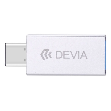 Переходник Devia Itec Type C To USB 3.0 Adapter Silver - цена, характеристики, отзывы, рассрочка, фото 1