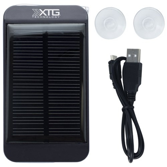 Внешний аккумулятор XTG Solar Power Bank 1500 mAh with Led Black * - цена, характеристики, отзывы, рассрочка, фото 3
