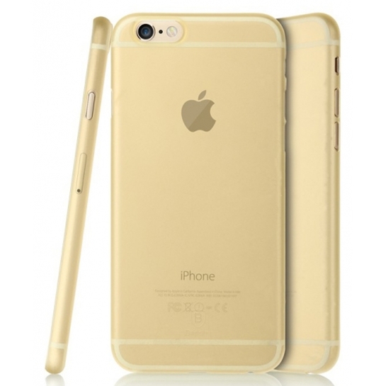 Чехол Baseus Simple Multi Protective Transparent TPU Case for iPhone 6/6S Gold* - цена, характеристики, отзывы, рассрочка, фото 3